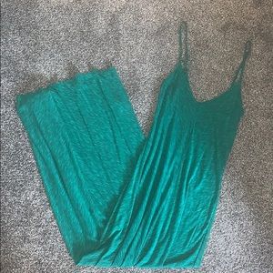 Emerald green maxi dress